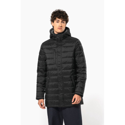 Men's lightweight hooded padded parka